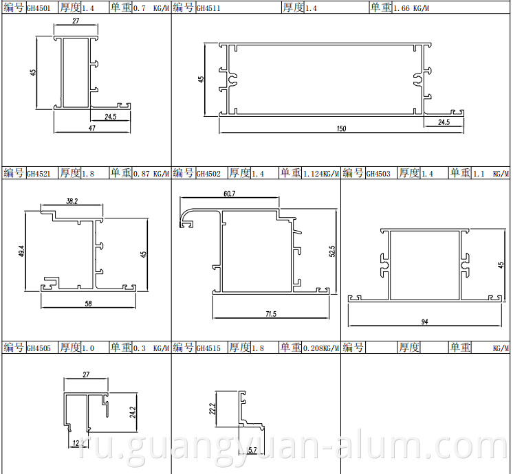 Aluminum Profile Door